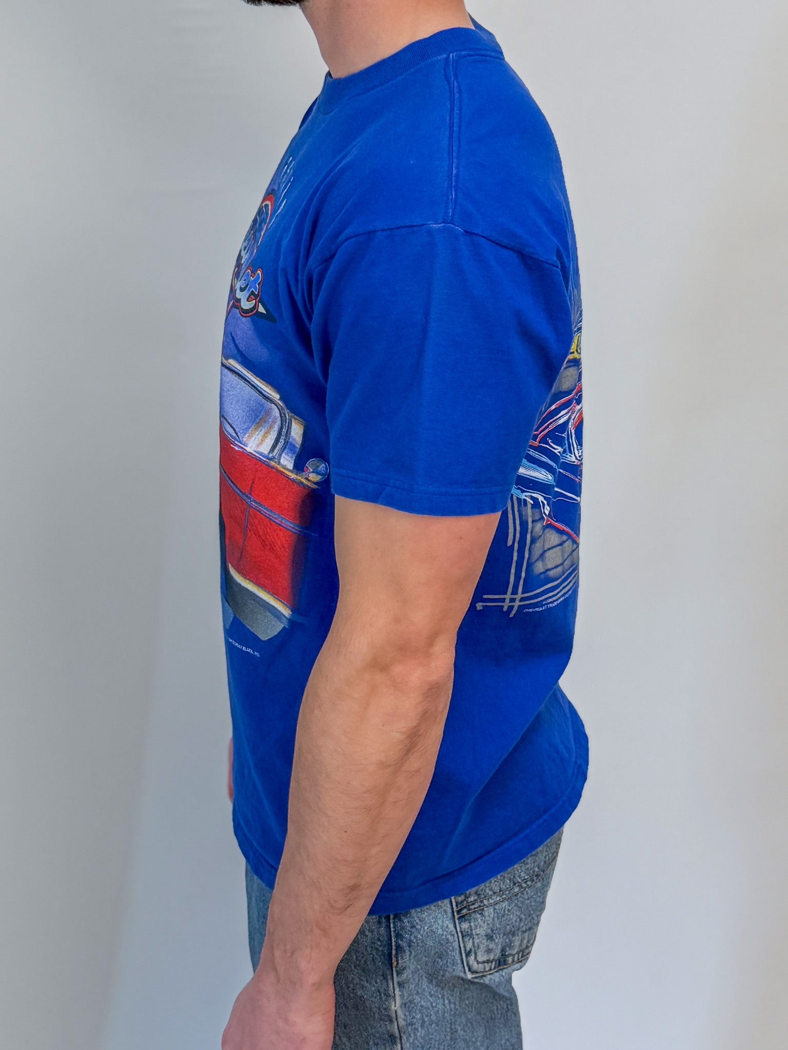 1A-24-CH Blue Chevrolet 57 Tee