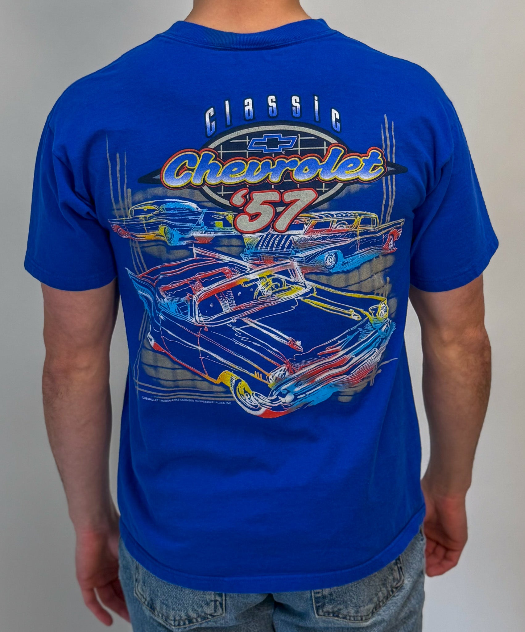 1A-24-CH Blue Chevrolet 57 Tee