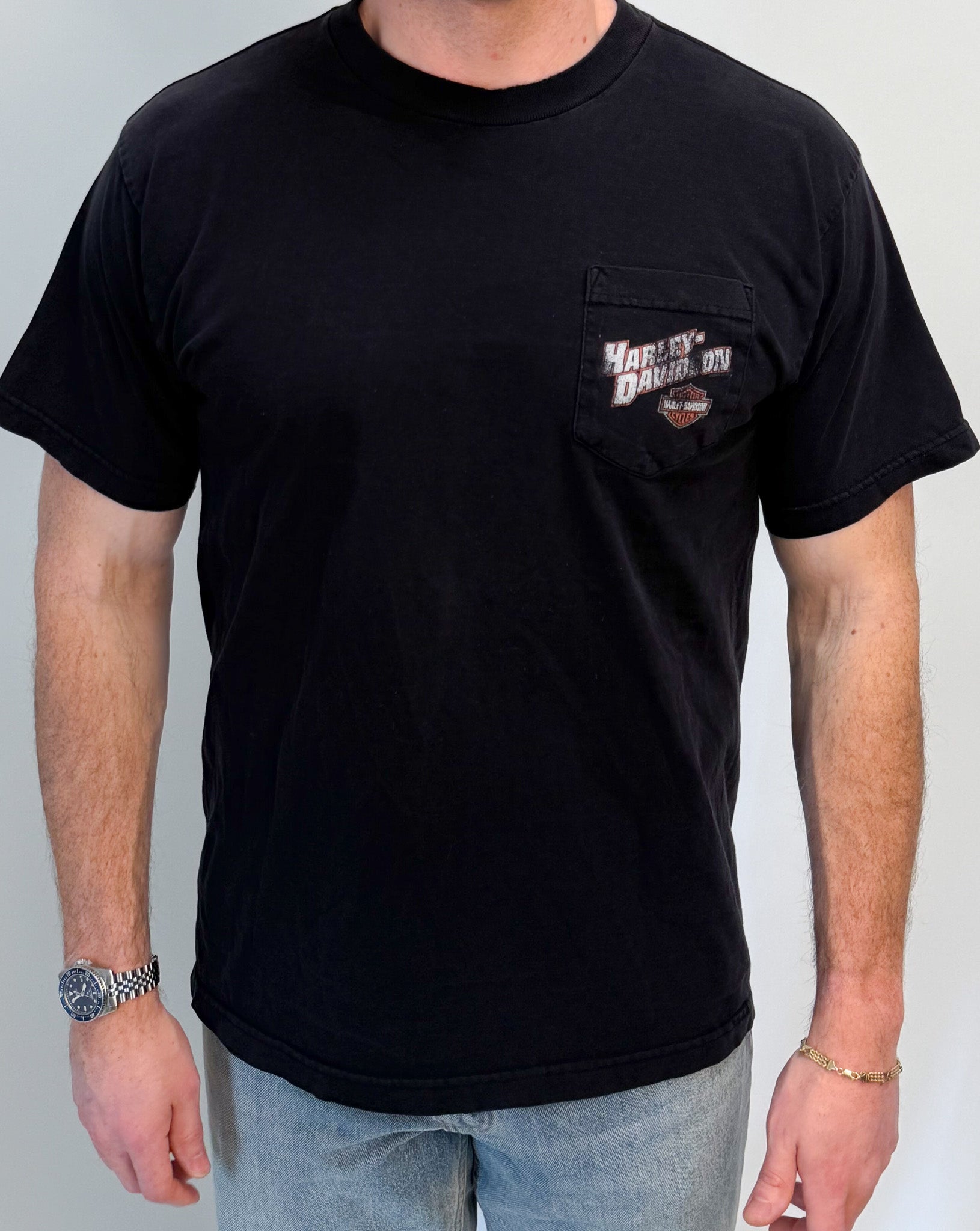 1A-42-CH Black Hamilton Harley Tee