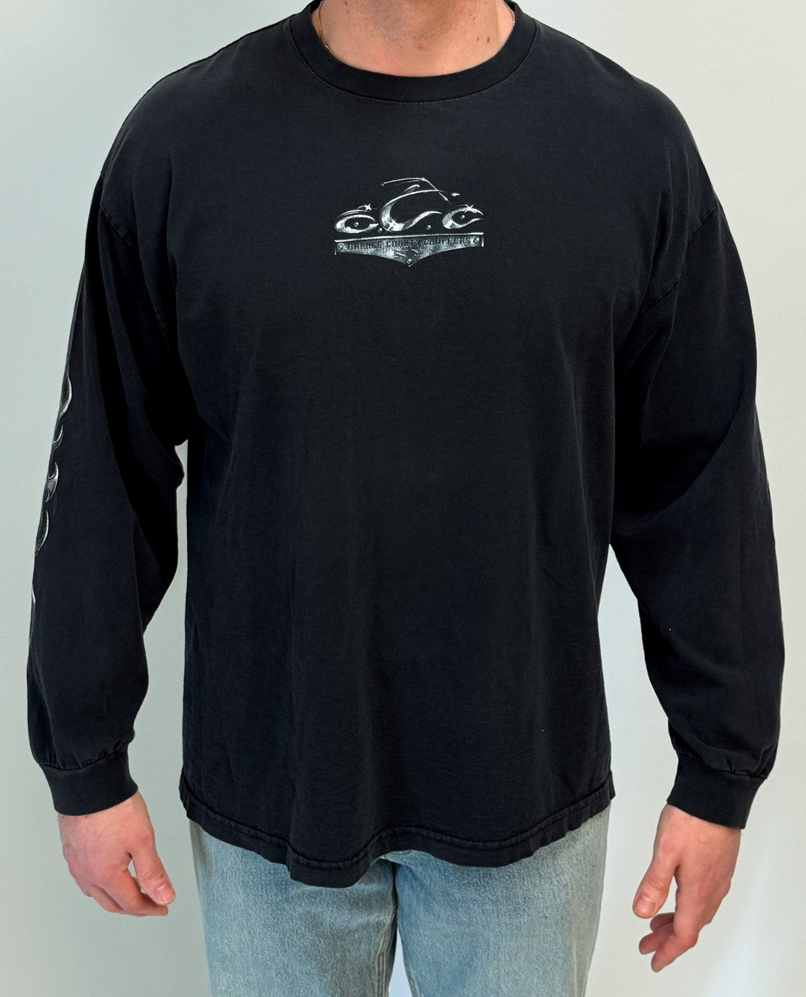1A-166-CH Black OC Chopper Longsleeve