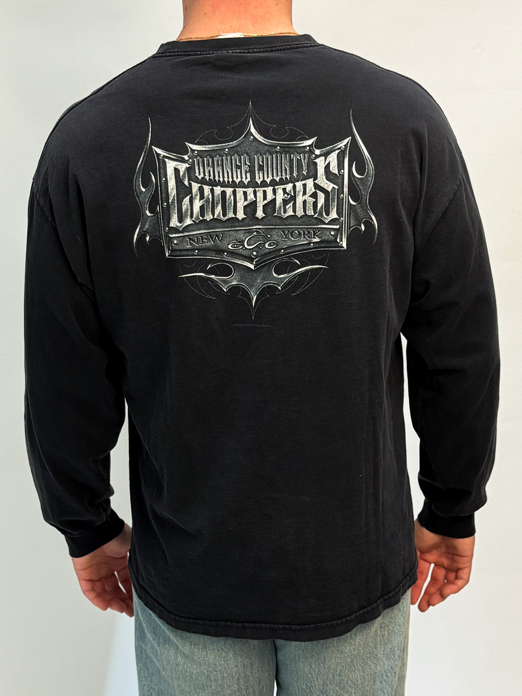1A-166-CH Black OC Chopper Longsleeve