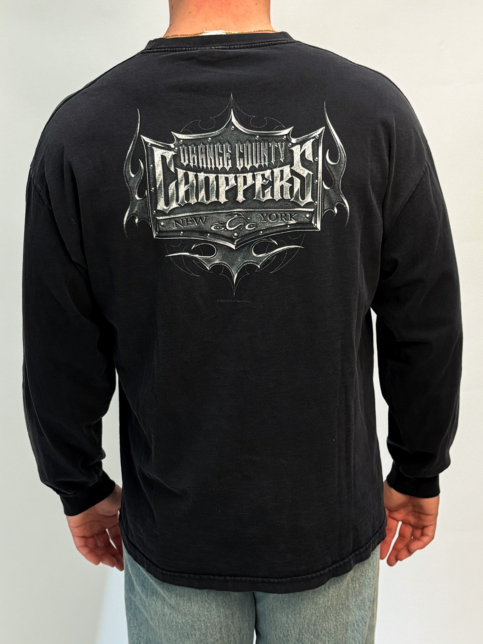 1A-166-CH Black OC Chopper Longsleeve