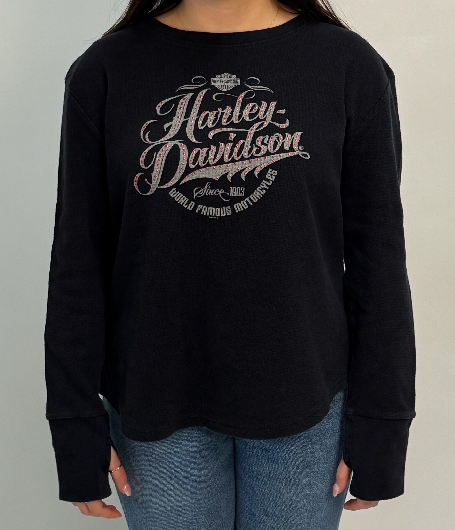 1A-53-CH Scott City Black Harley Longsleeve
