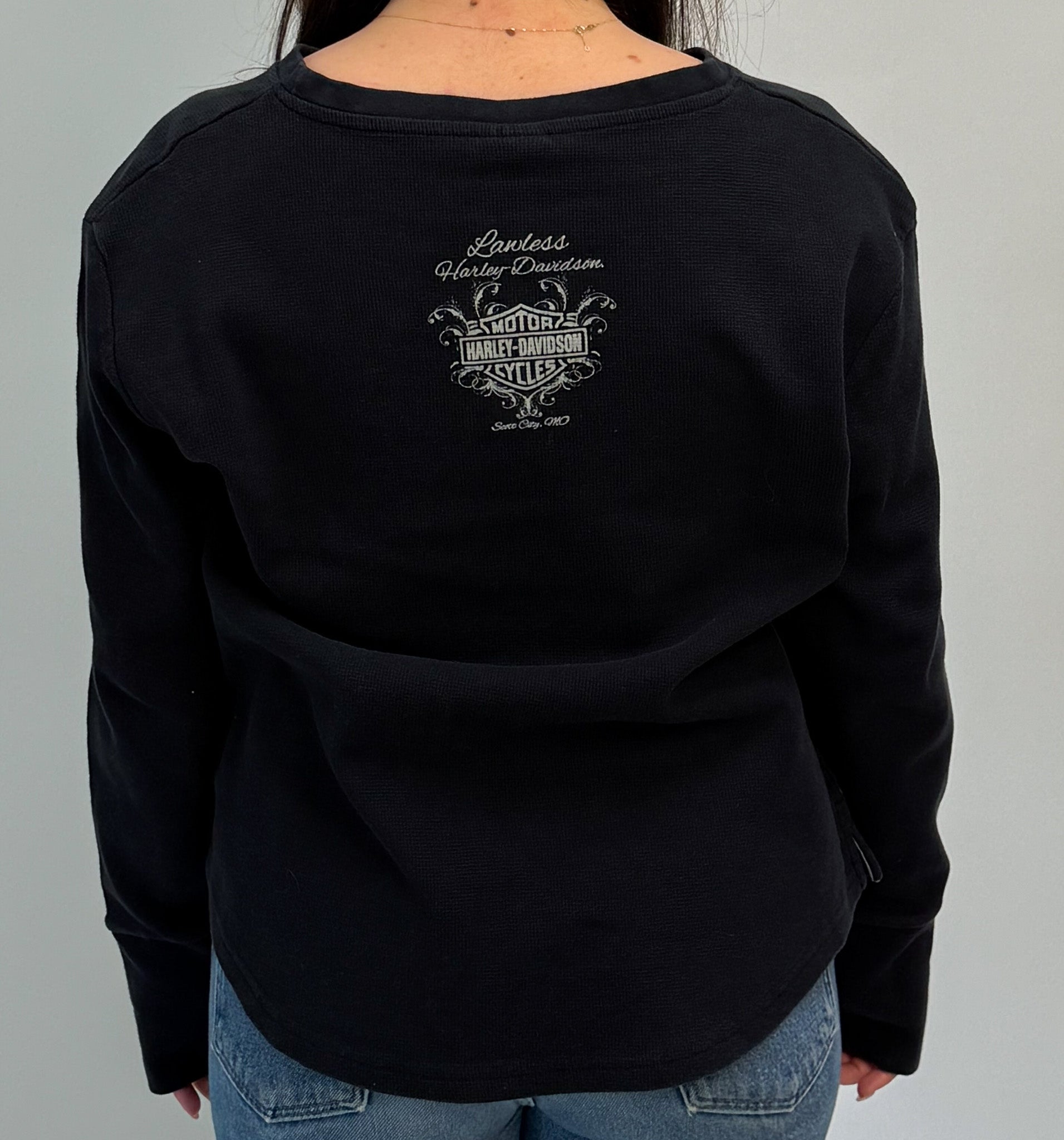 1A-53-CH Scott City Black Harley Longsleeve
