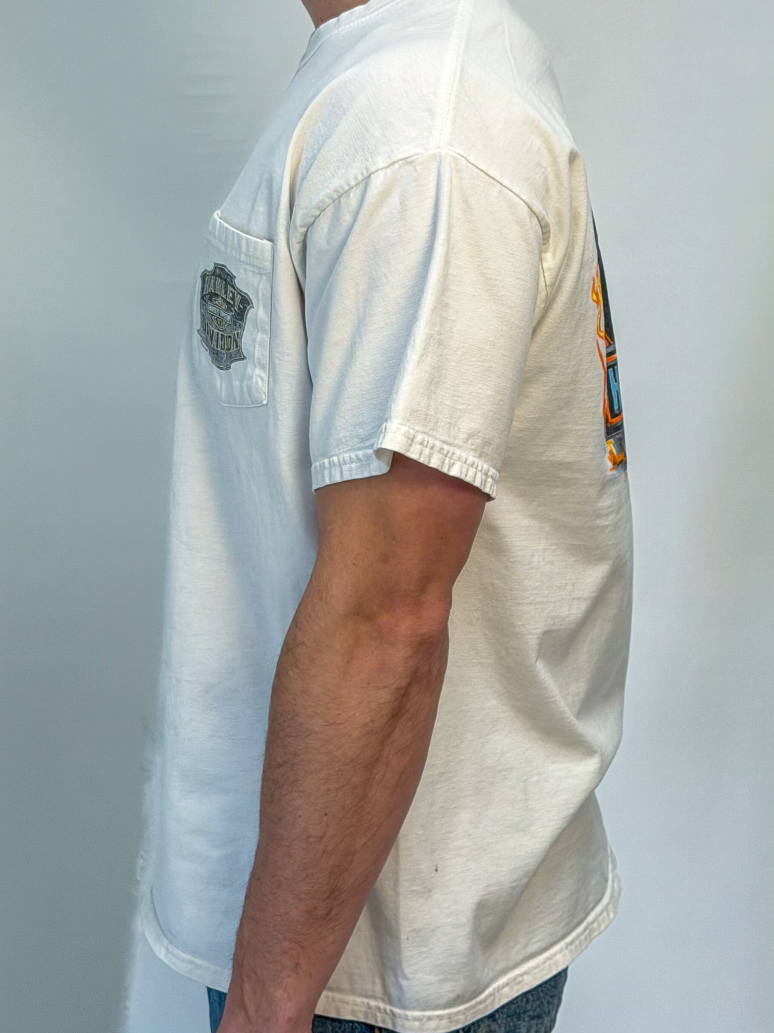 1A-13-CH White Grand Rapids Harley Tee