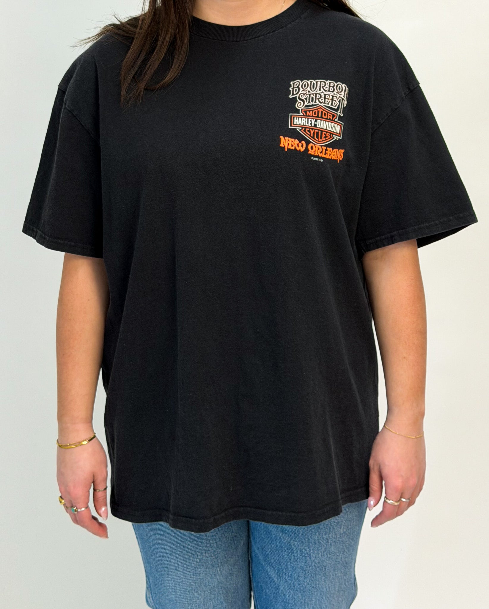 1A-45-CH Bourbon Street Harley Tee
