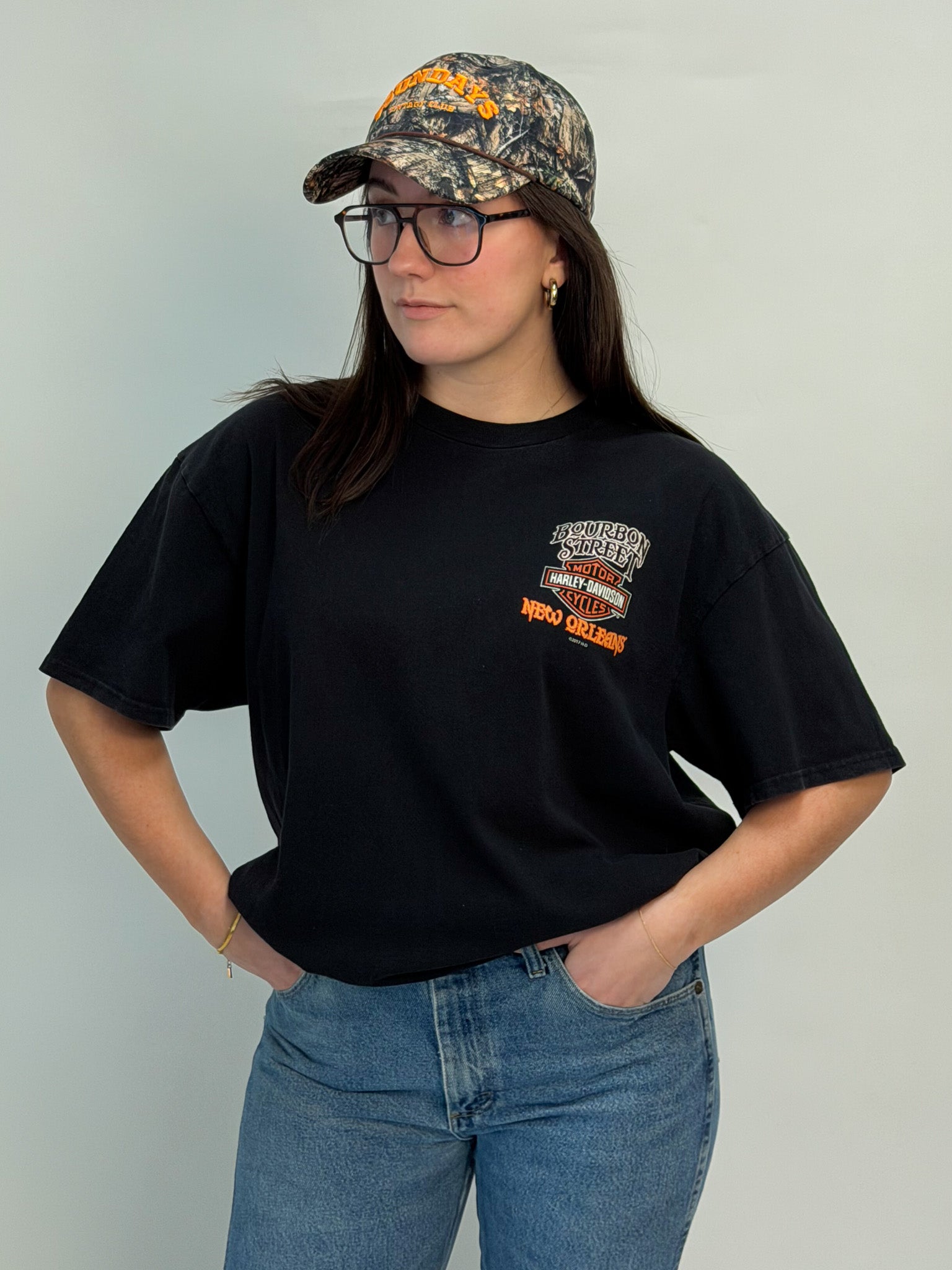1A-45-CH Bourbon Street Harley Tee