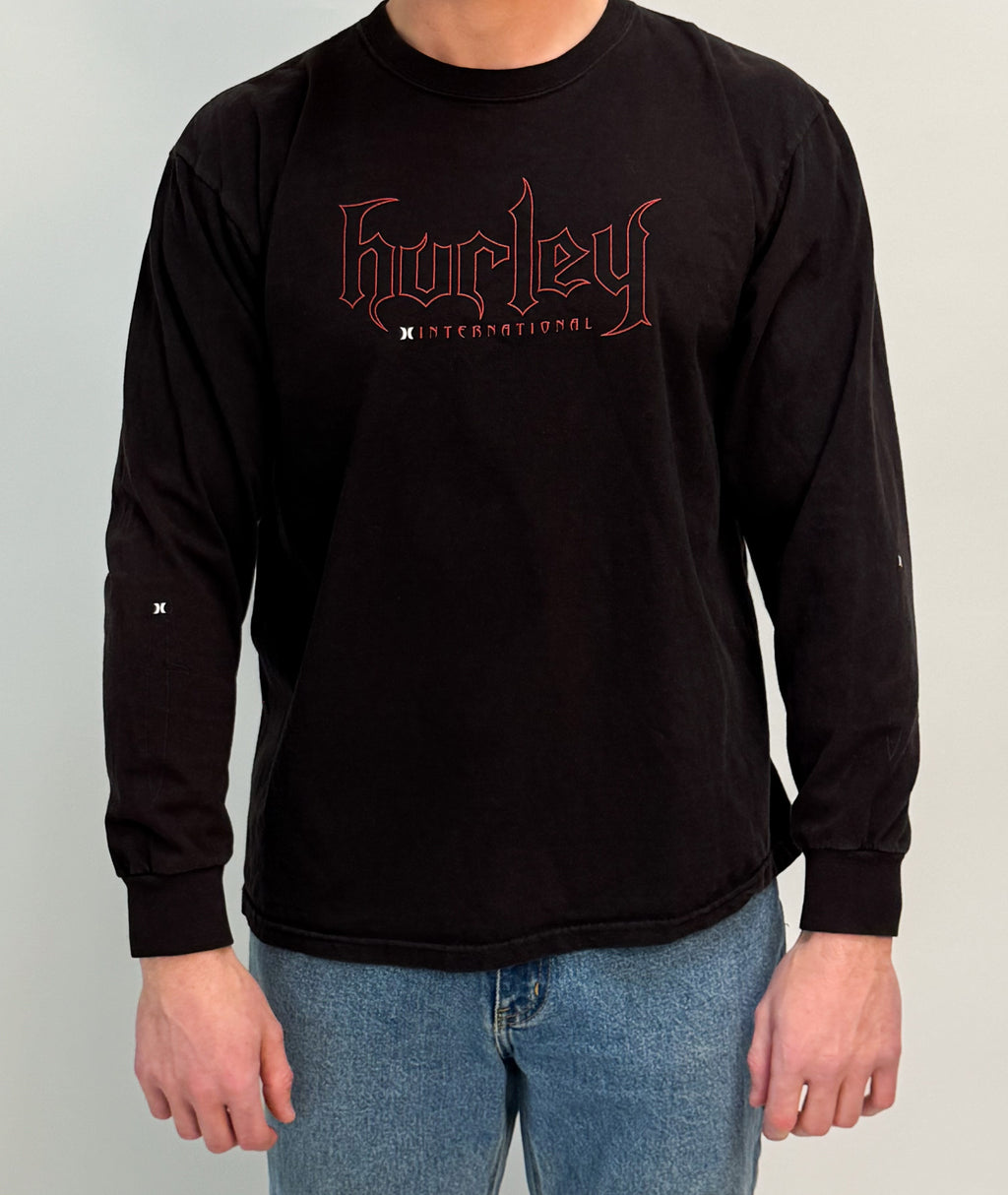 1A-168-CH Black Gothic Hurley Longsleeve
