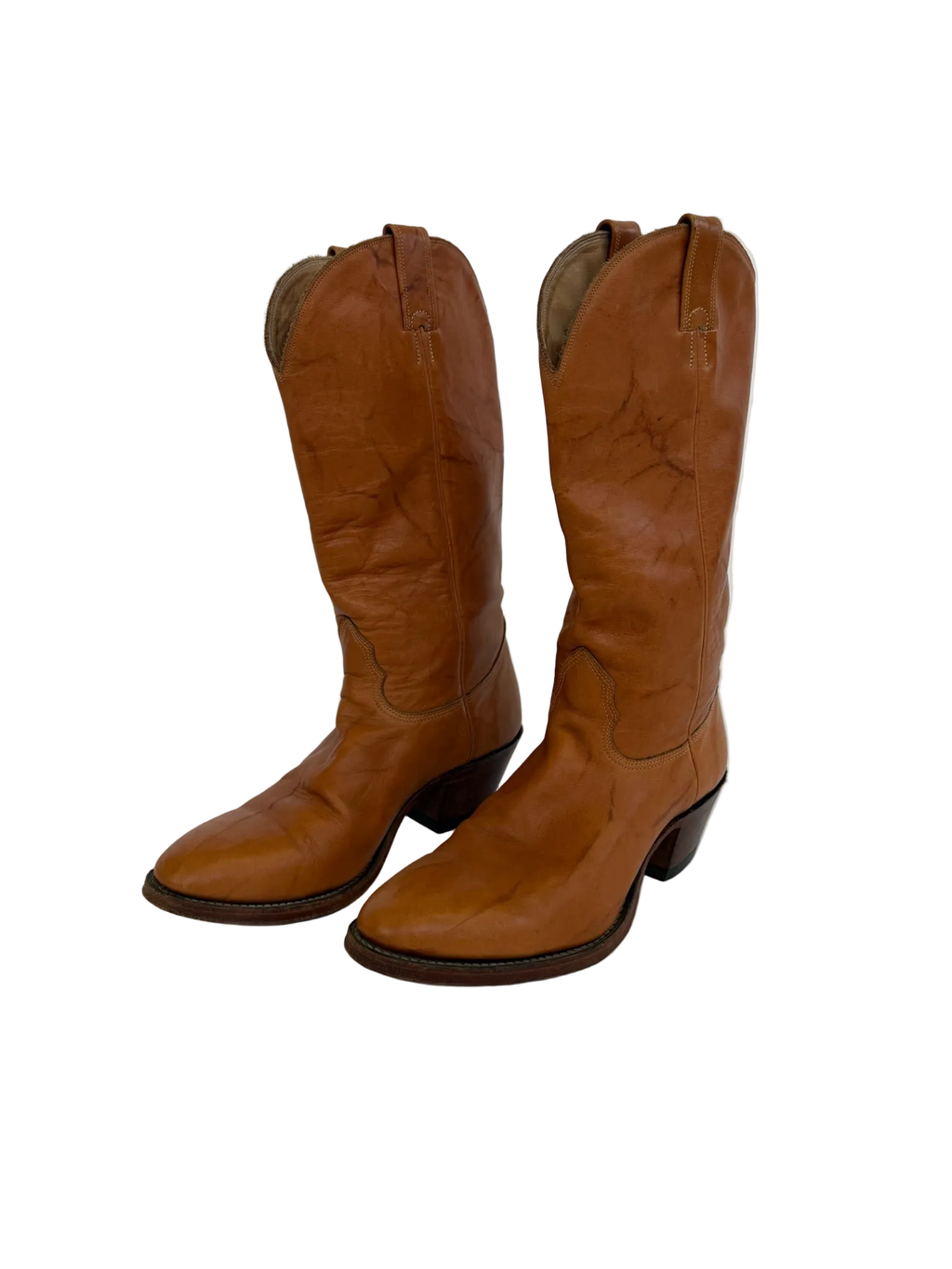 1A-200-CH Classic Tan Tall Cowboy Boots