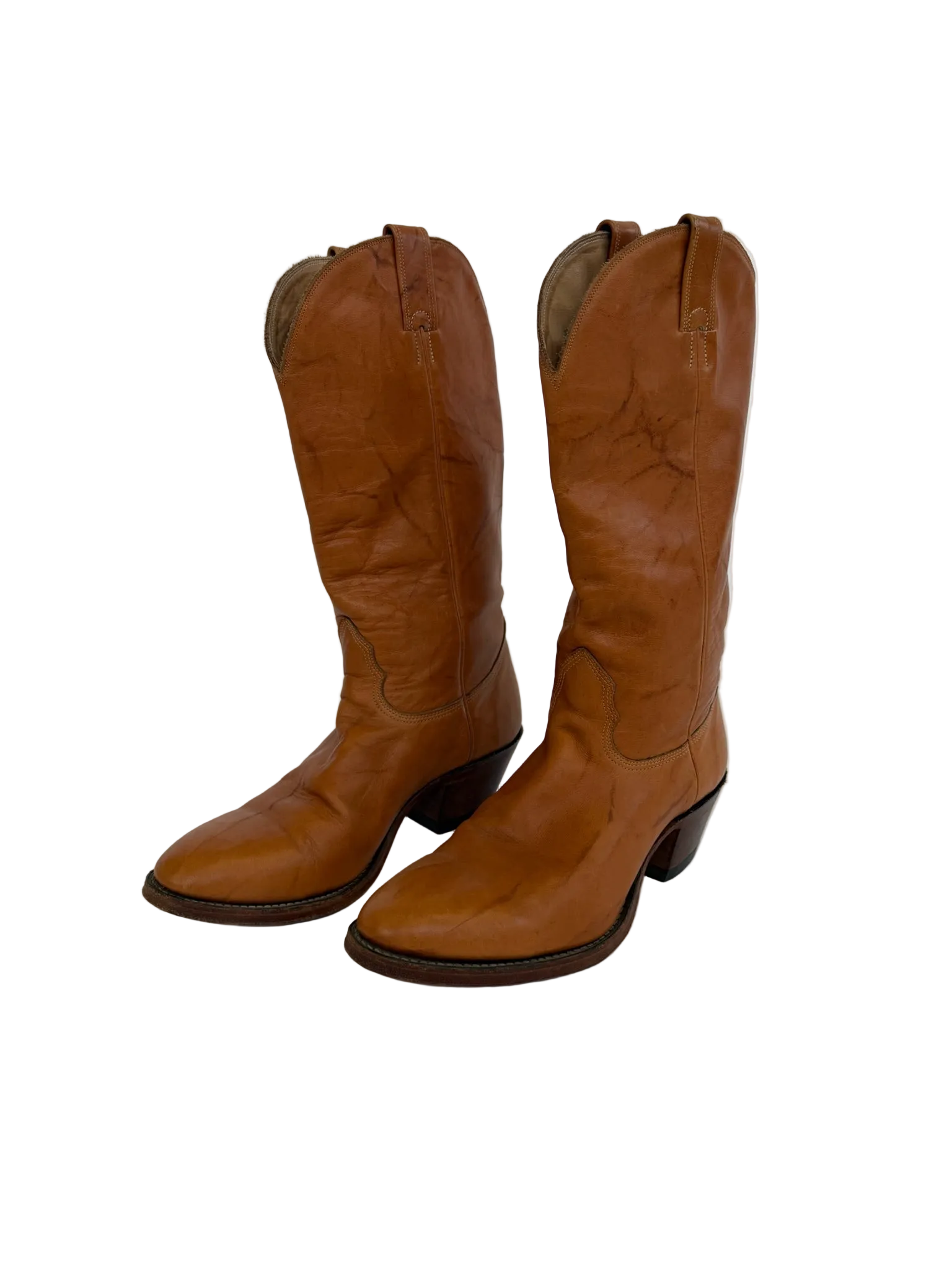 1A-200-CH Classic Tan Tall Cowboy Boots