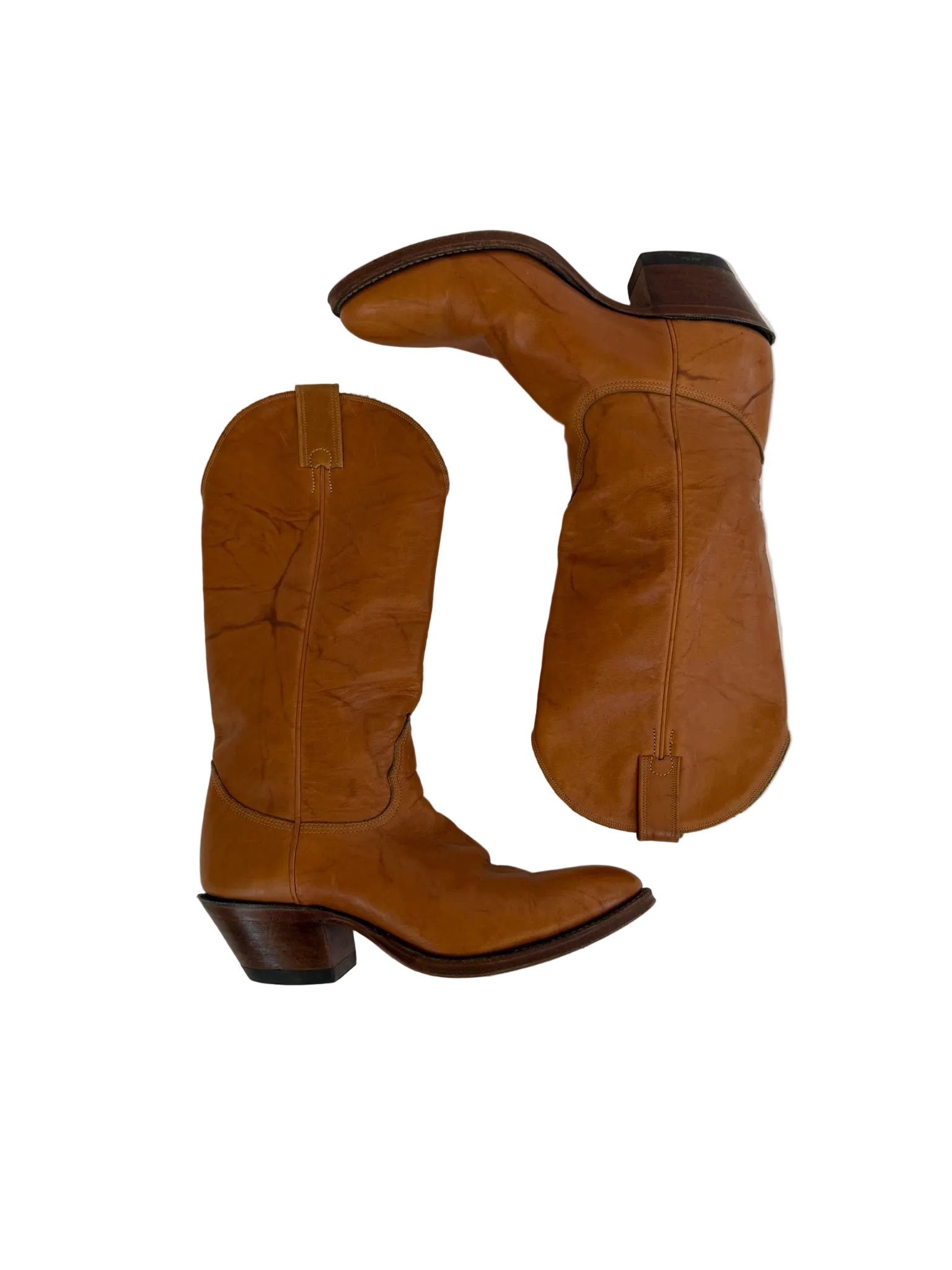 1A-200-CH Classic Tan Tall Cowboy Boots