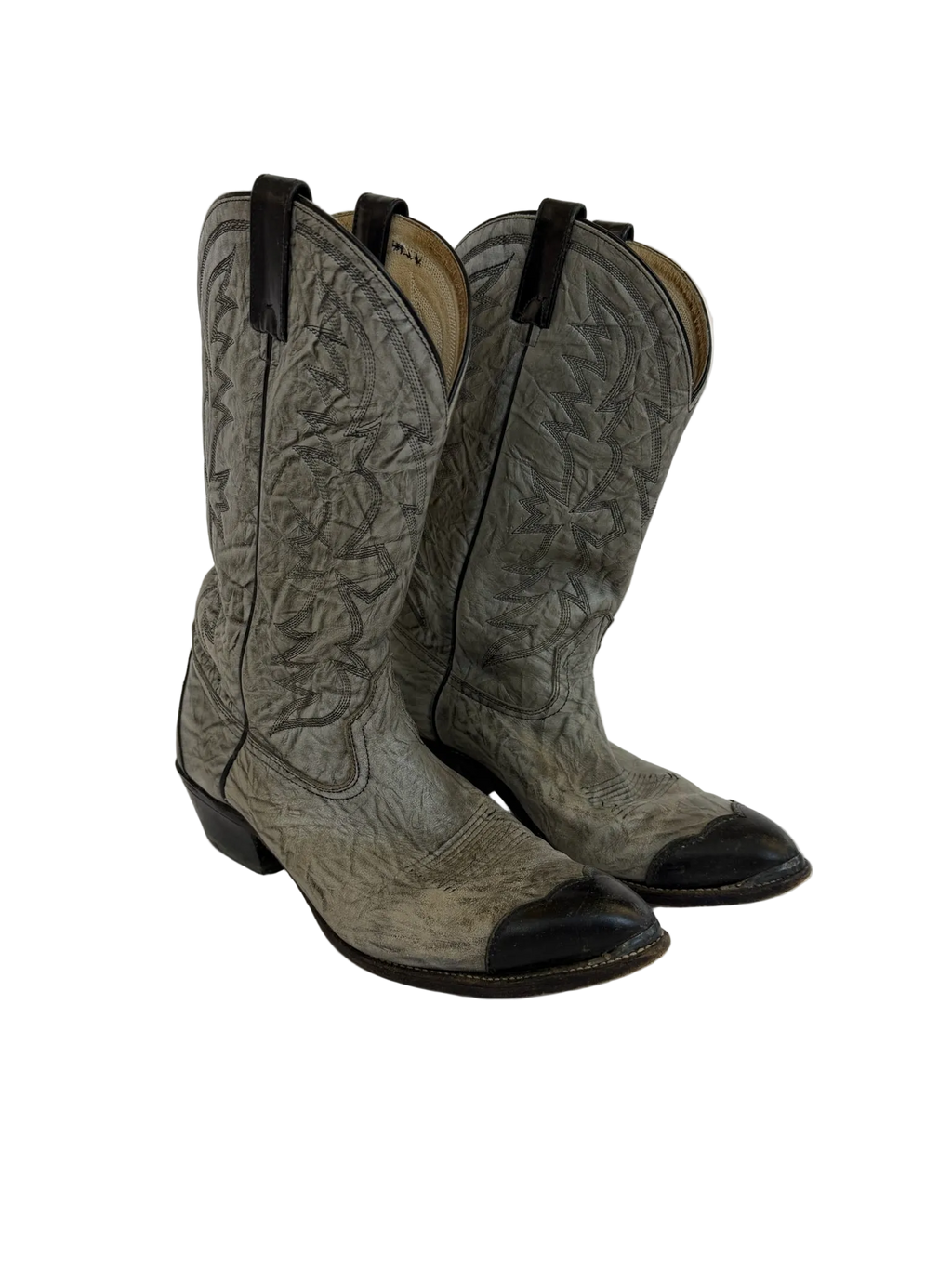 1A-202-CH Grey Cowboy Boots