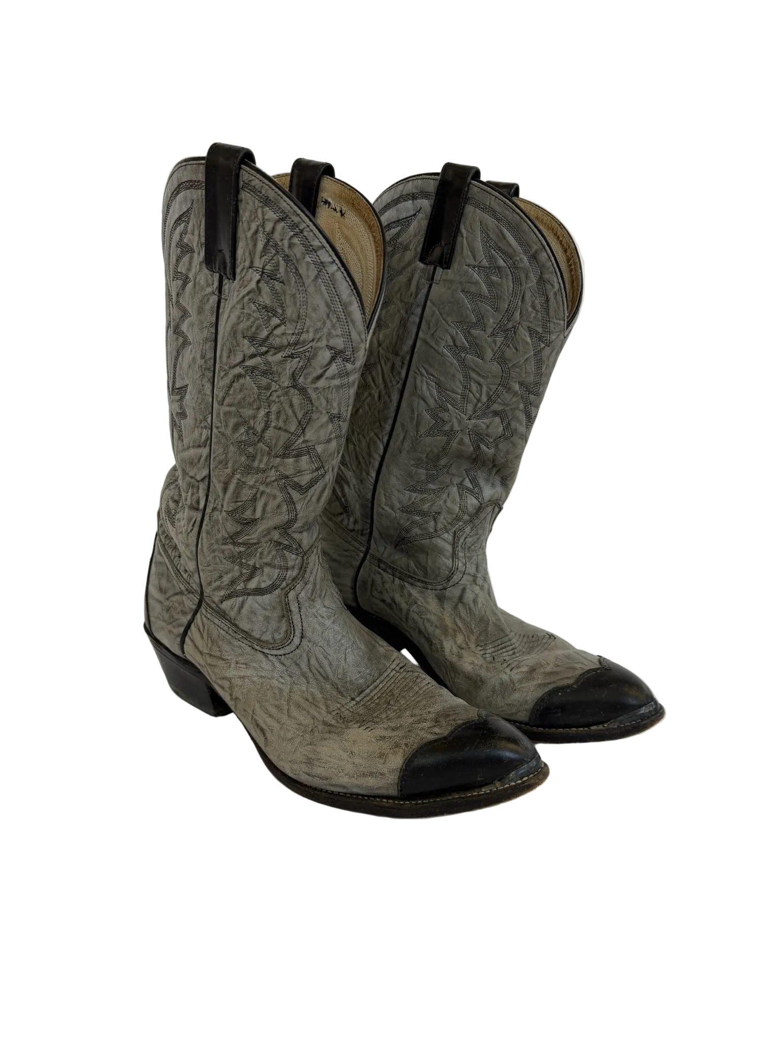1A-202-CH Grey Cowboy Boots
