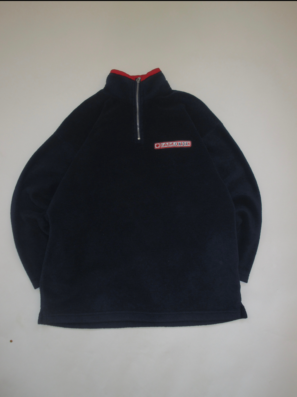 11-74-CH Navy Quarter Zip Fleece