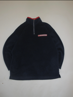 11-74-CH Navy Quarter Zip Fleece