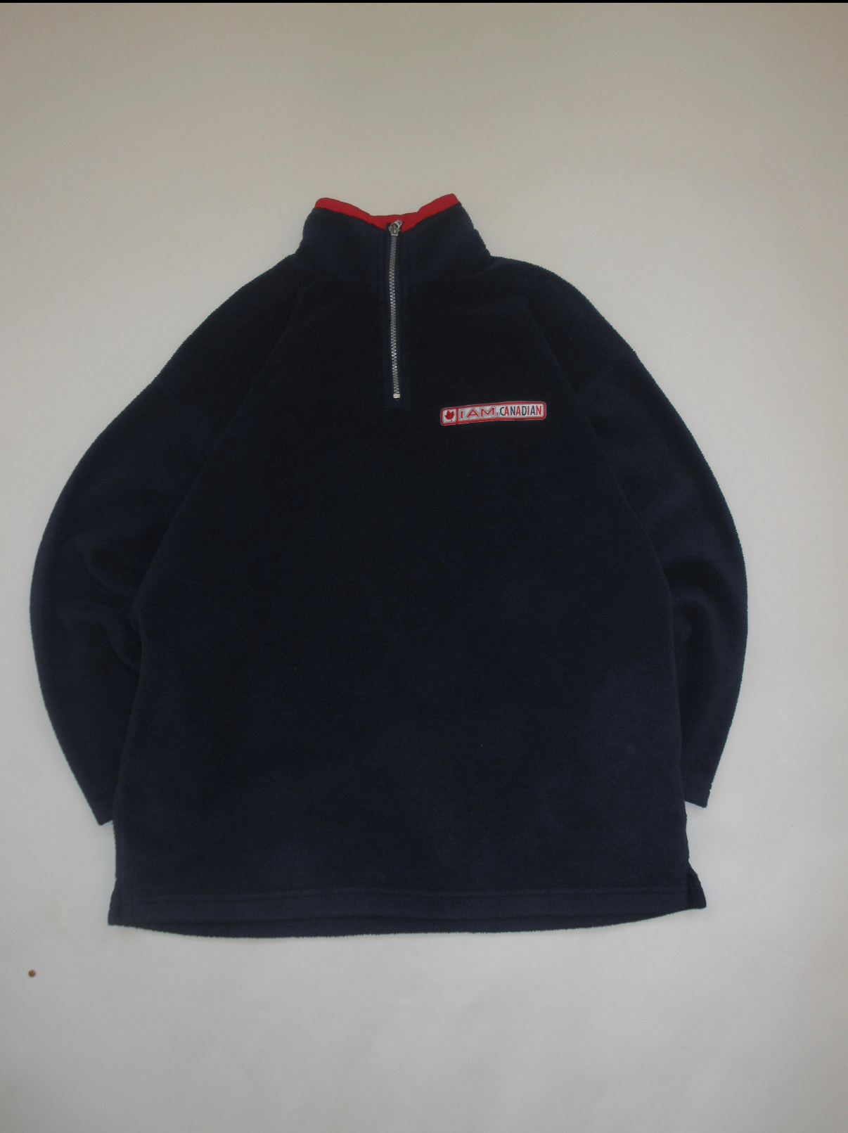 11-74-CH Navy Quarter Zip Fleece