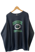 11-805-CH Dark Grey Huskie Football Crewneck