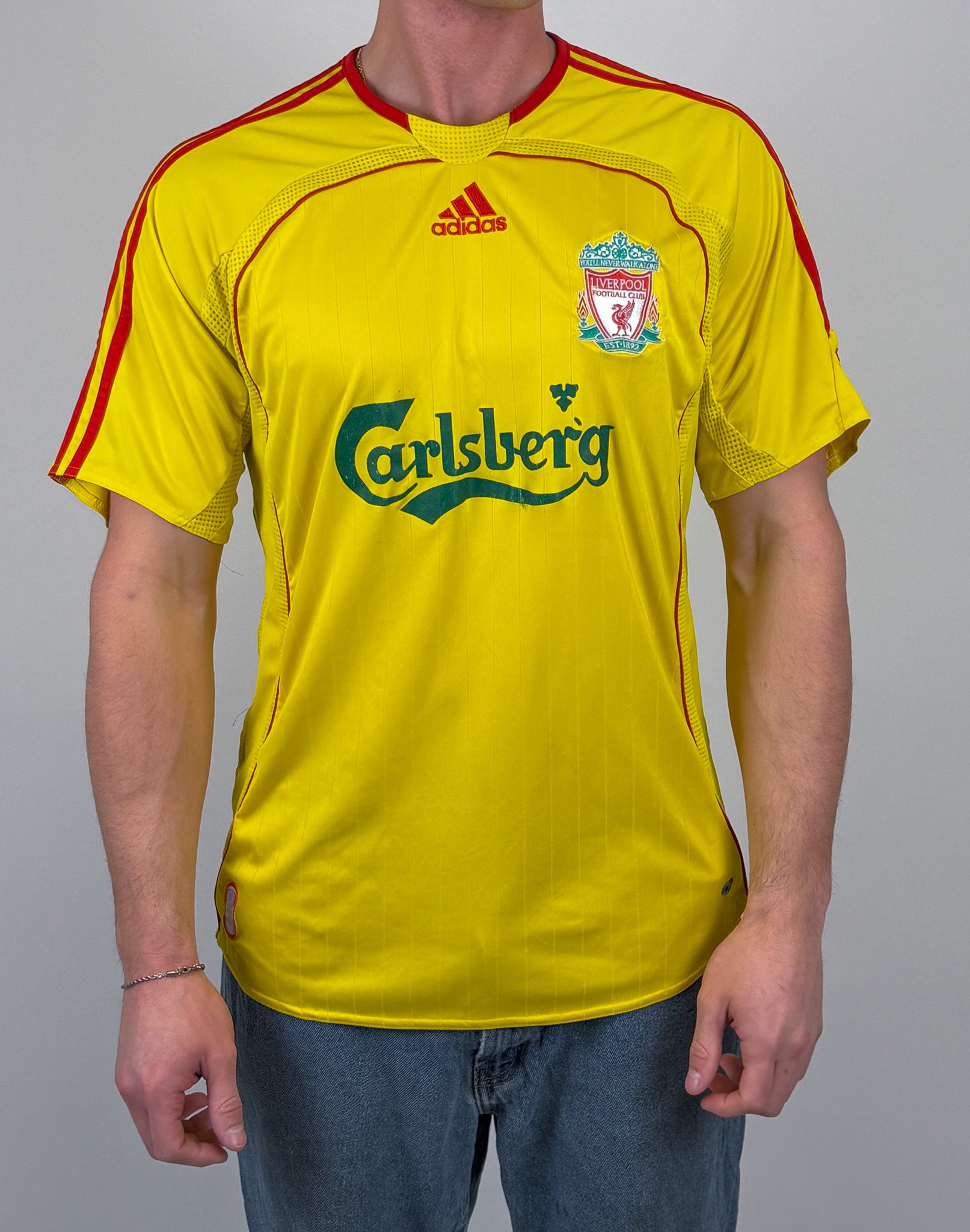 1A-112-CH Yellow Adidas Football Jersey