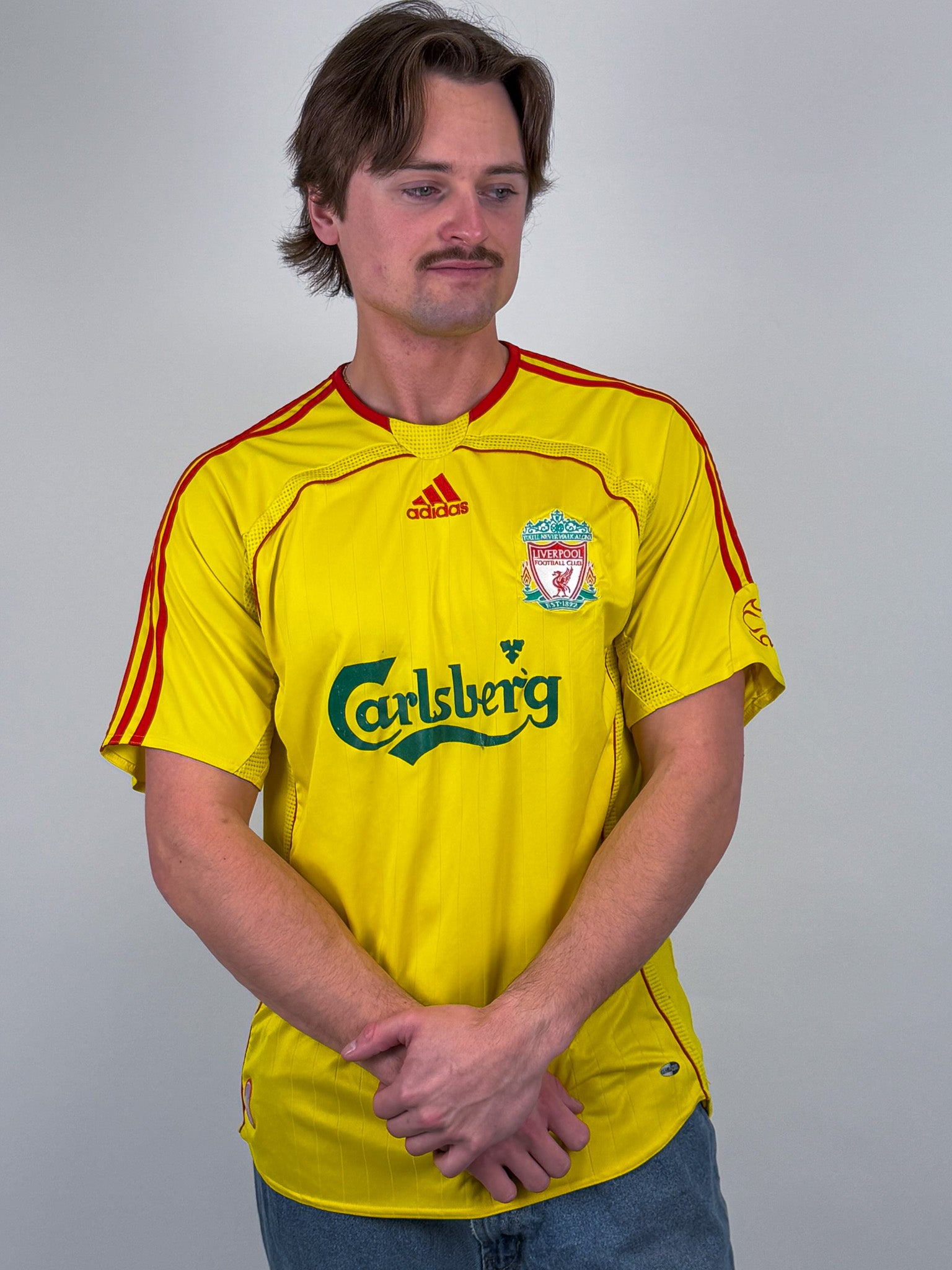 1A-112-CH Yellow Adidas Football Jersey