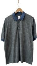 11-71-CH Blue Patterned Polo Golf Shirt