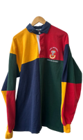 10-153 York University Colour Block Rugby Shirt