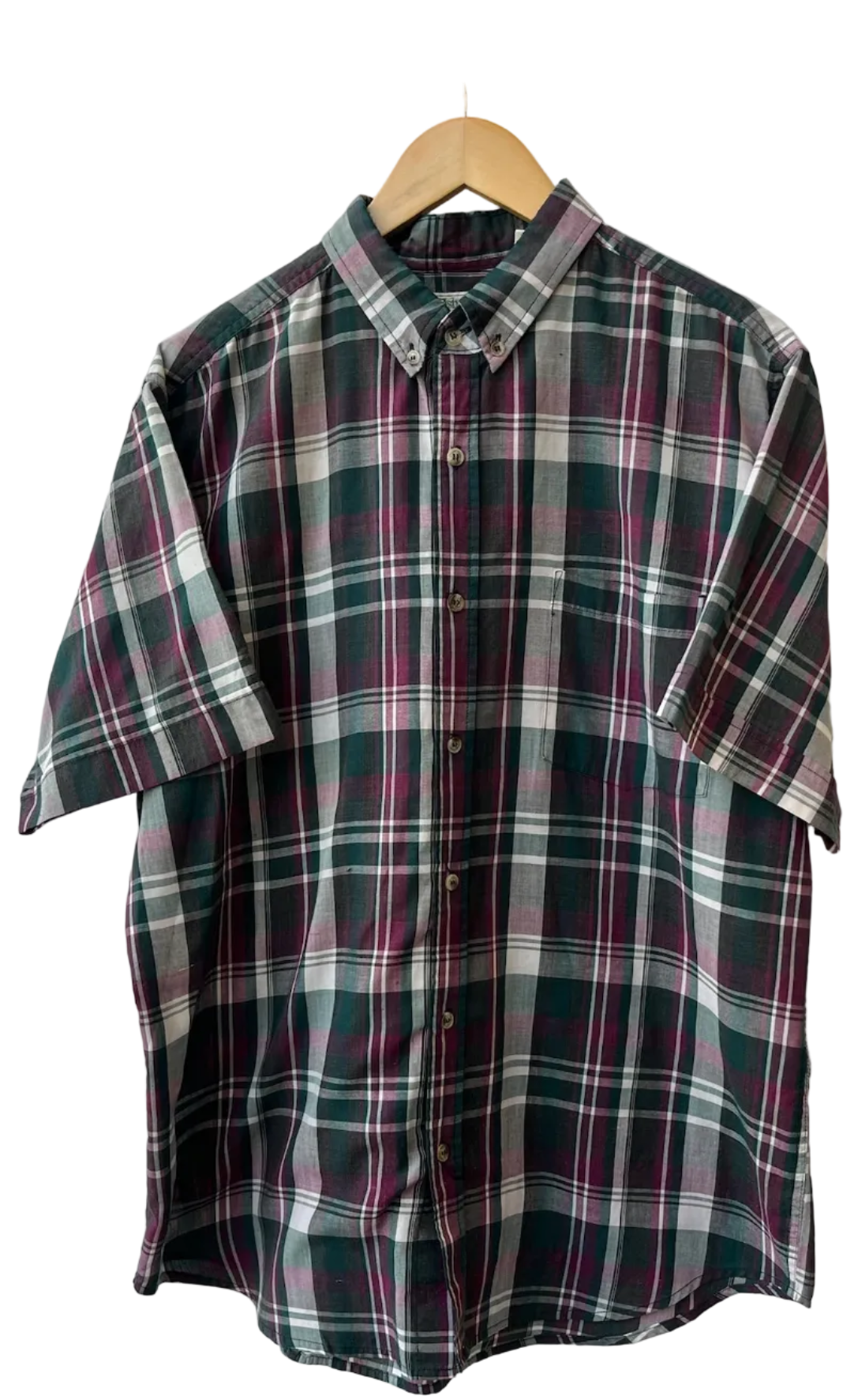 9-231 Red Flannel Button Up