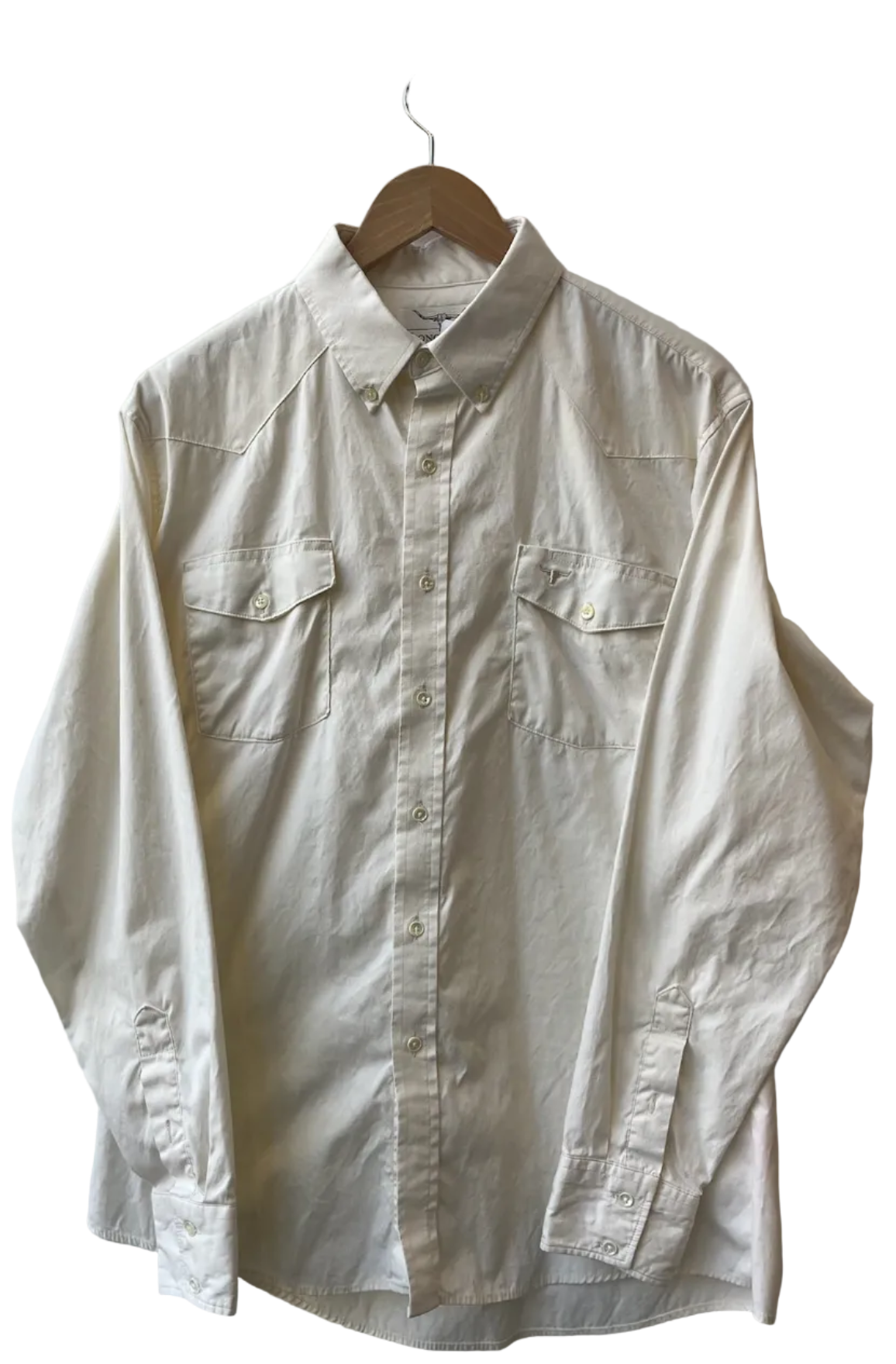 11-194-CH Longhorn Cream Button Up