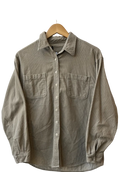 8-58 Tan Checkered Button Up