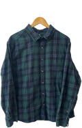 9-459 Teal Plaid Button Up