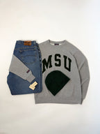 1A-92-CH Grey MSU Crewneck