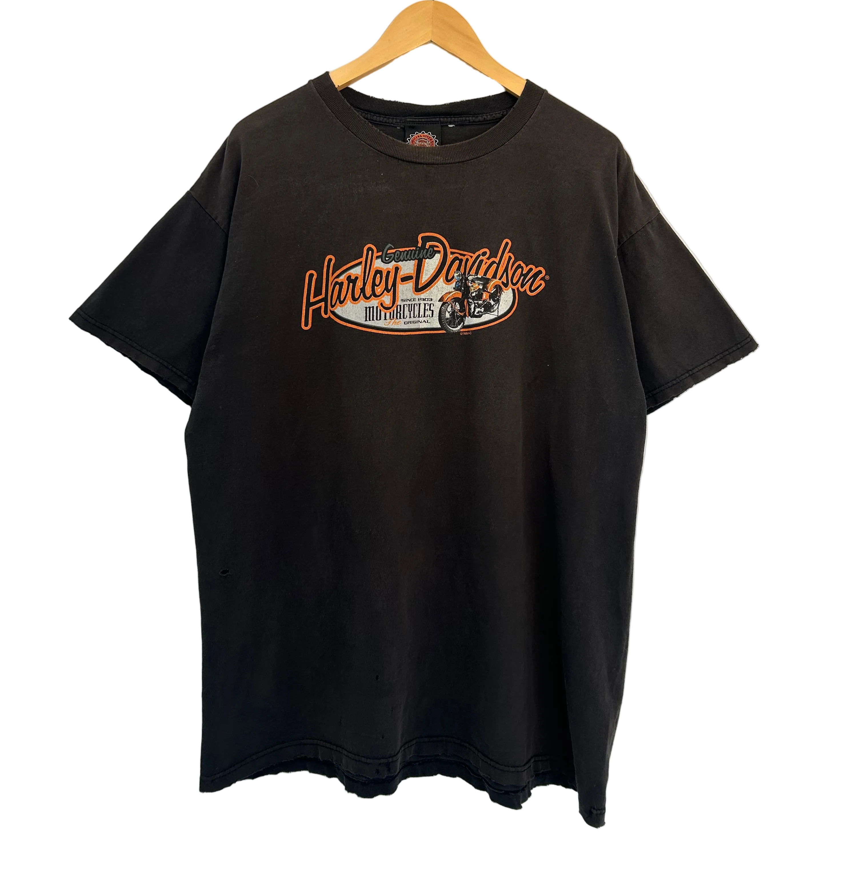 1A-37-CH Brown Genuine Harley Tee