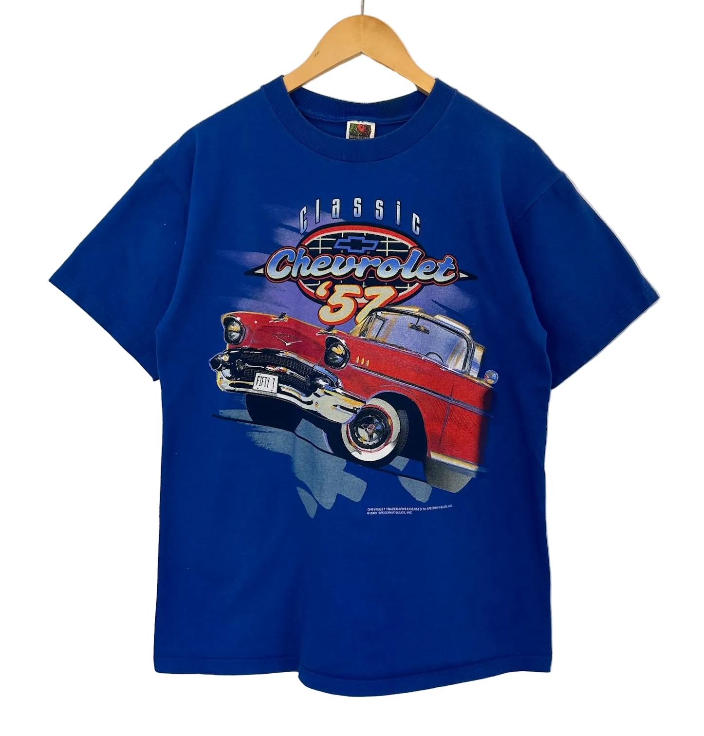 1A-24-CH Blue Chevrolet 57 Tee