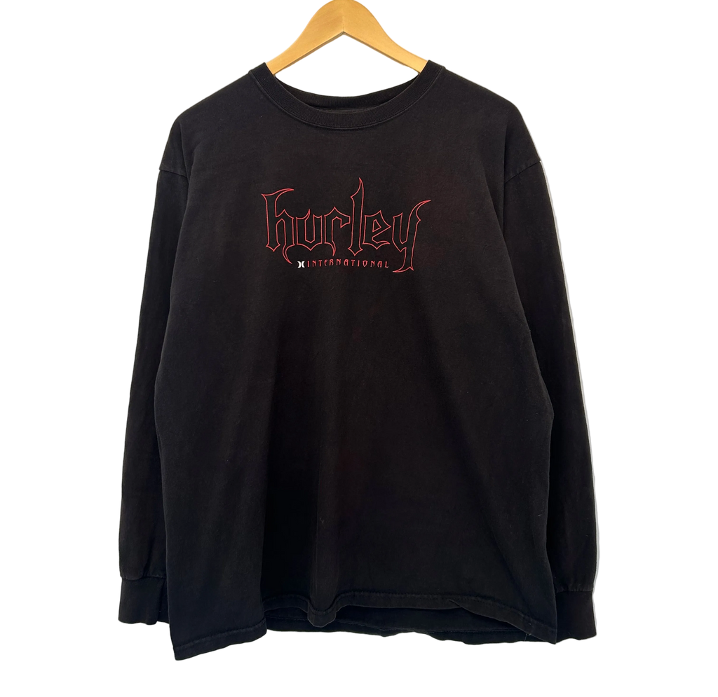 1A-168-CH Black Gothic Hurley Longsleeve