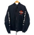 1A-104-CH Black Harley Hooded Jacket