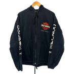 1A-104-CH Black Harley Hooded Jacket