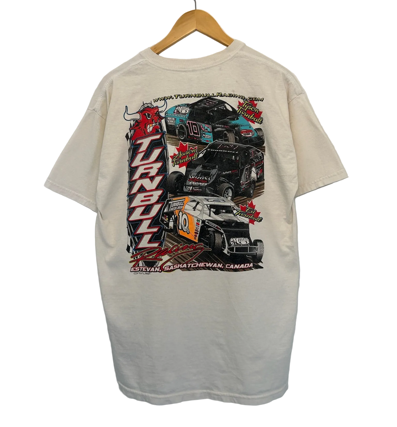 1A-161-CH White Turnbull Racing Tee