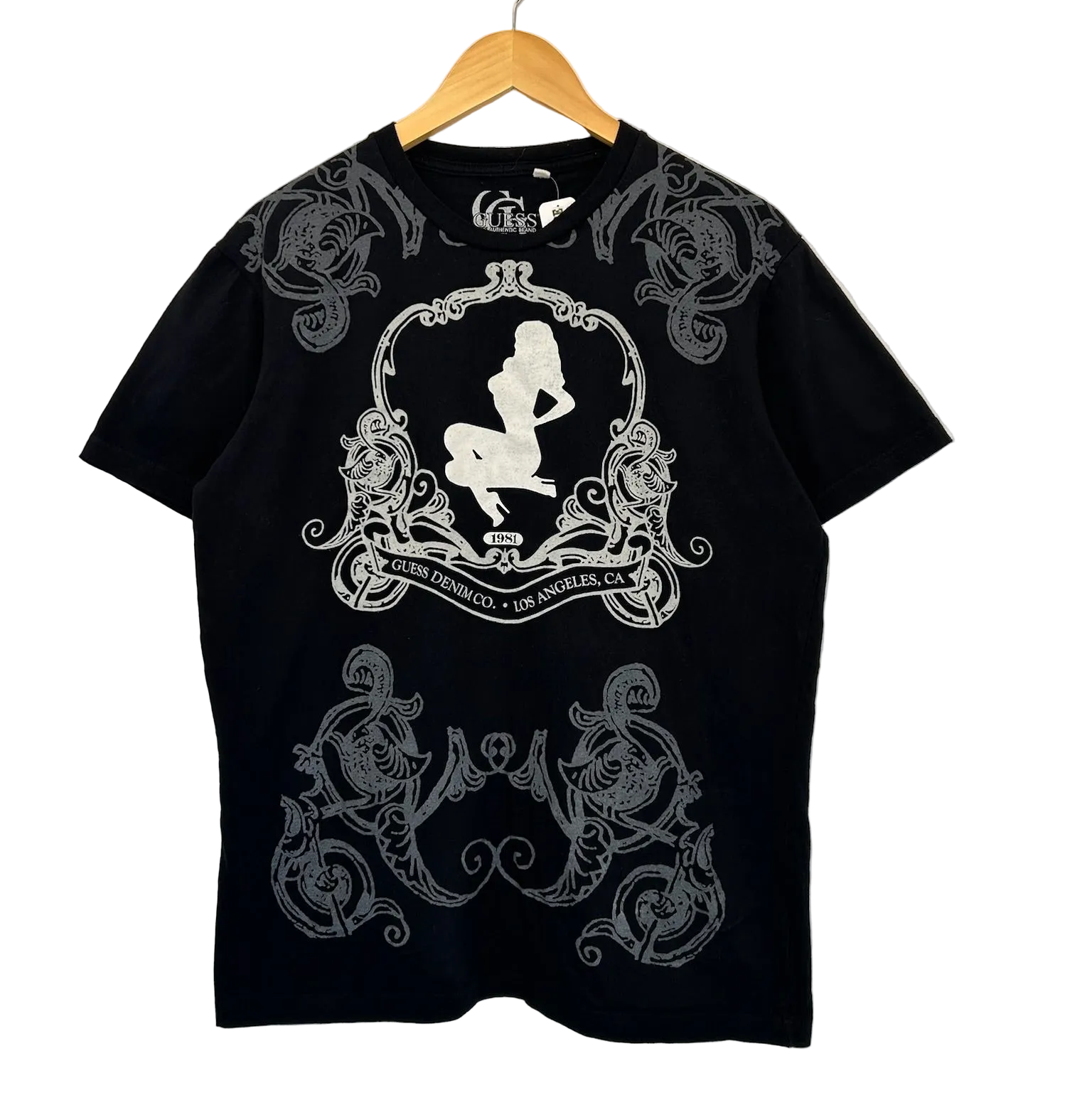 1A-169-CH Black Guess Graphic Tee