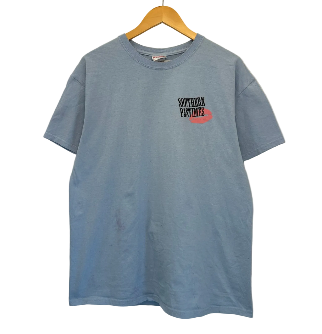 1A-171-CH Light Blue Southern Pastimes Smooch Tee