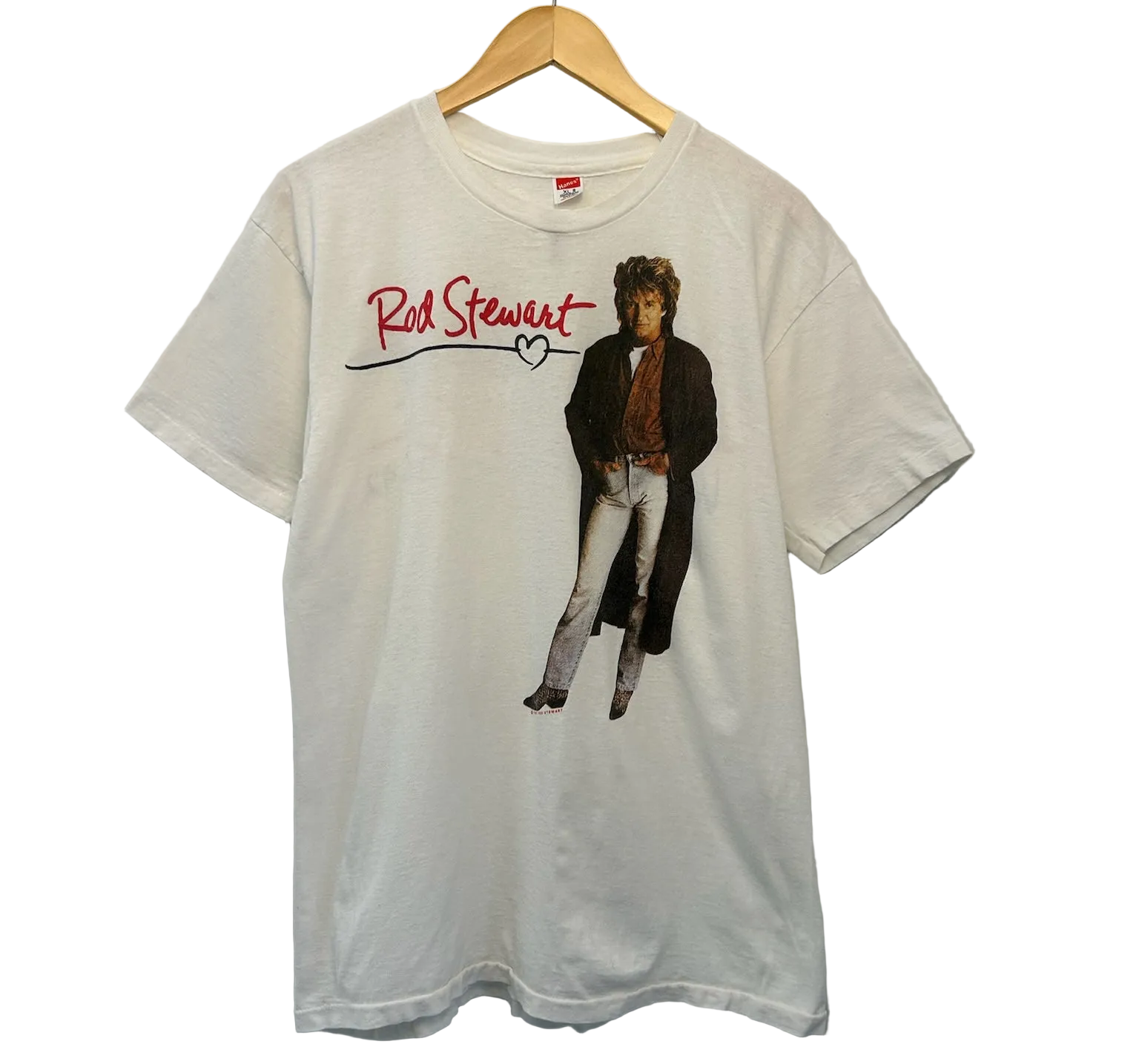1A-7-CH Rod Stewart White Tee