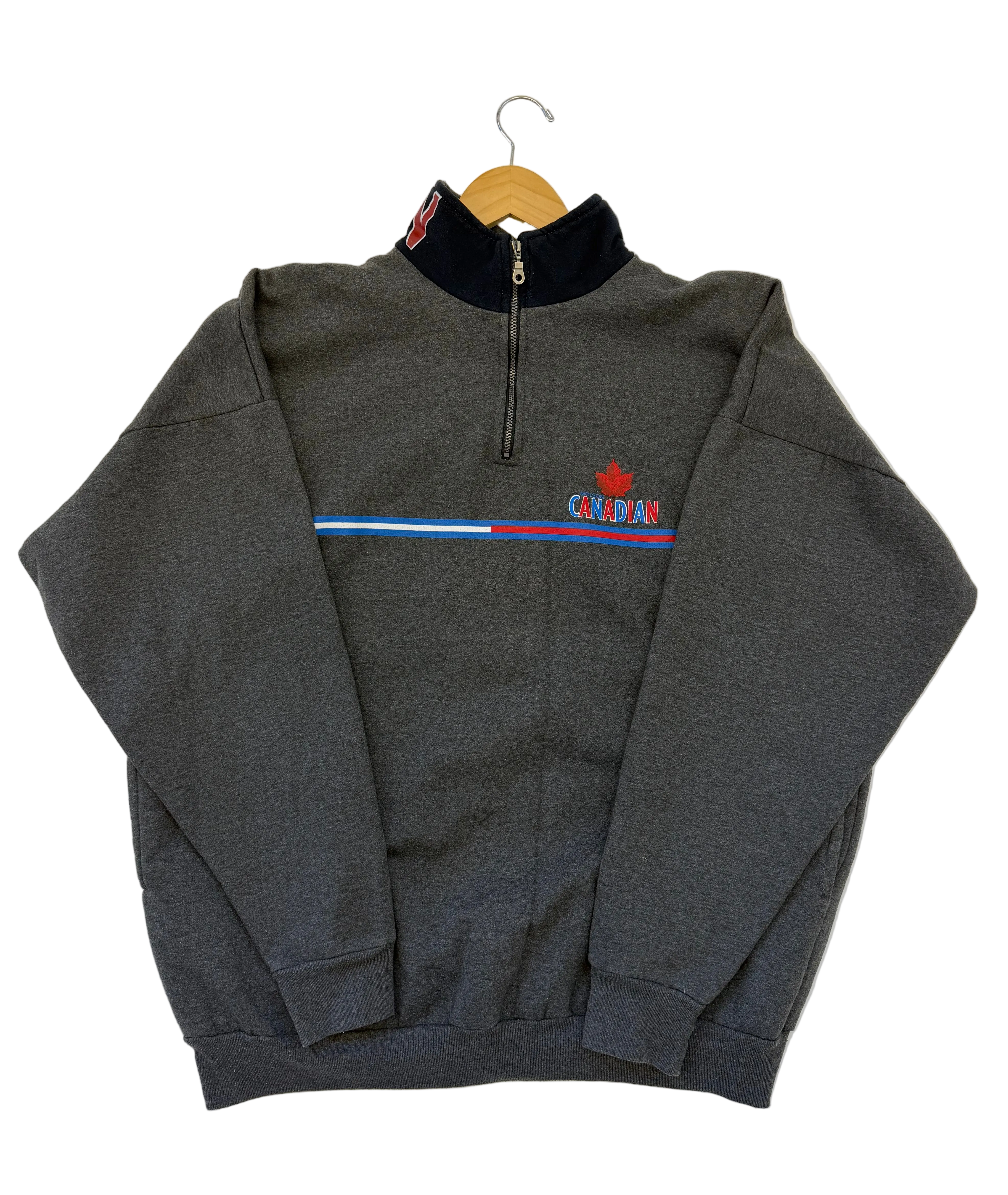 11-738-CH Grey Molson Canadian Quarter Zip Pullover