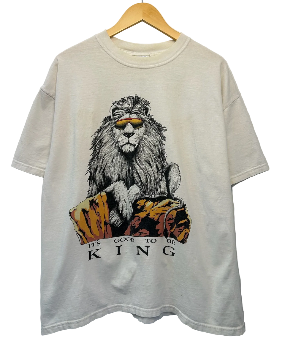 1A-10-CH Lion King White Tee
