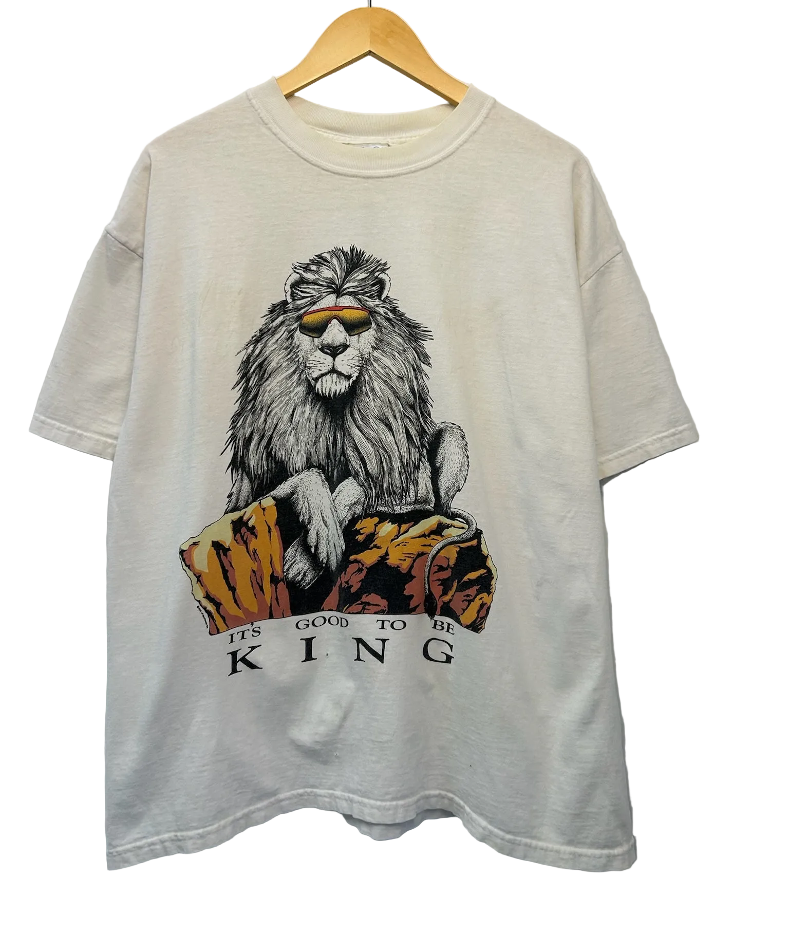 1A-10-CH Lion King White Tee