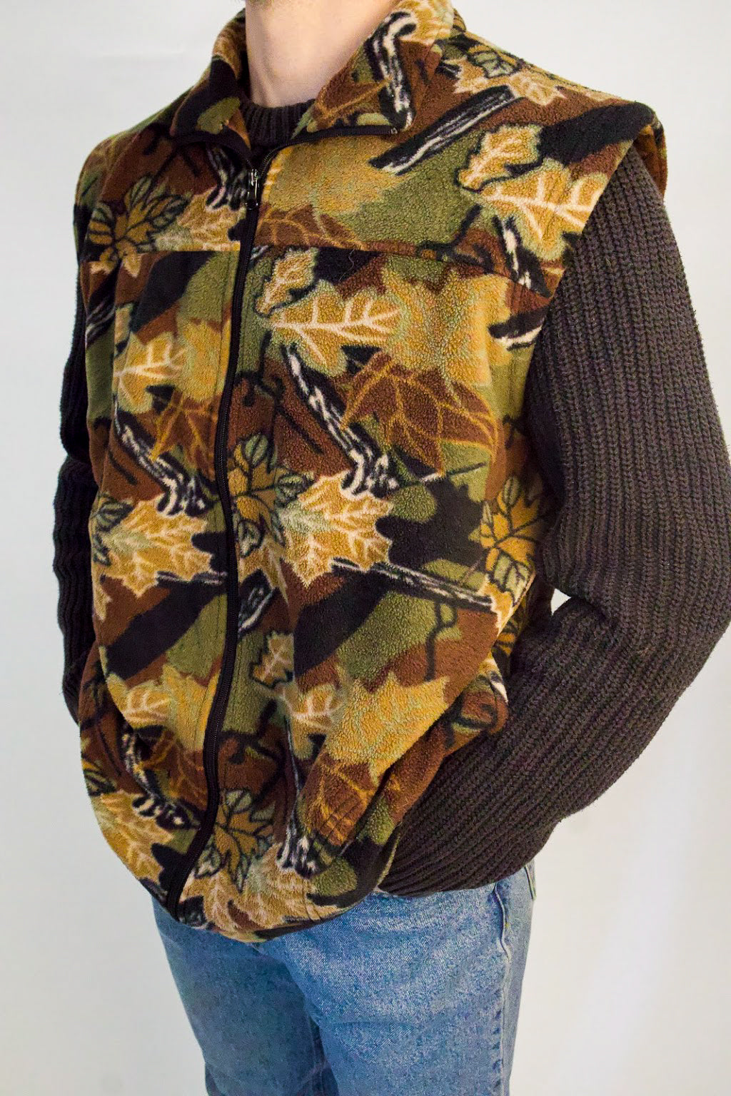 1A-117-CH Camo Fleece Vest