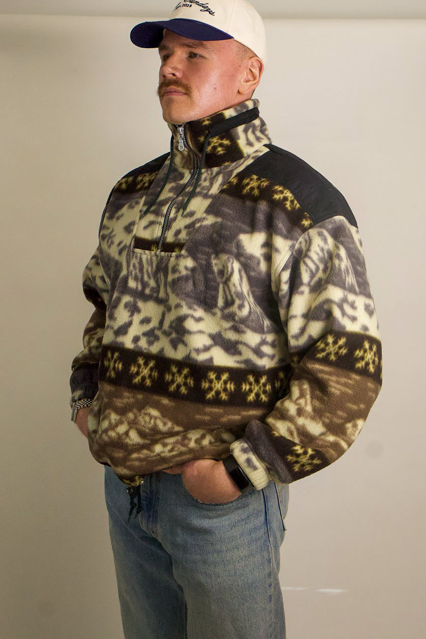 1A-121-CH Bear Quarter Zip Fleece