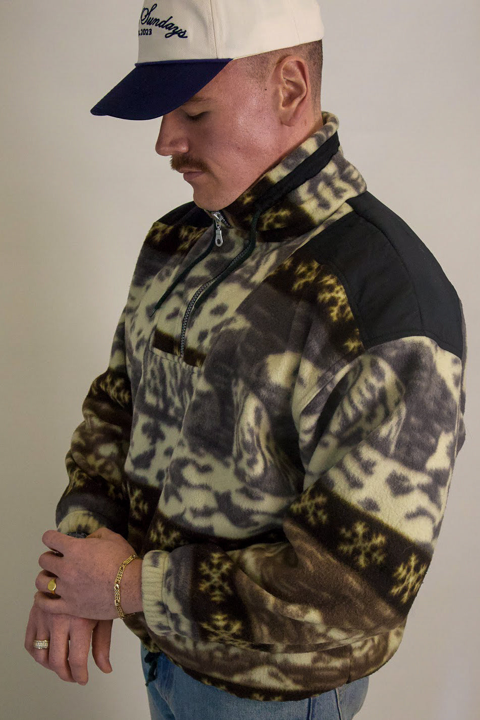 1A-121-CH Bear Quarter Zip Fleece