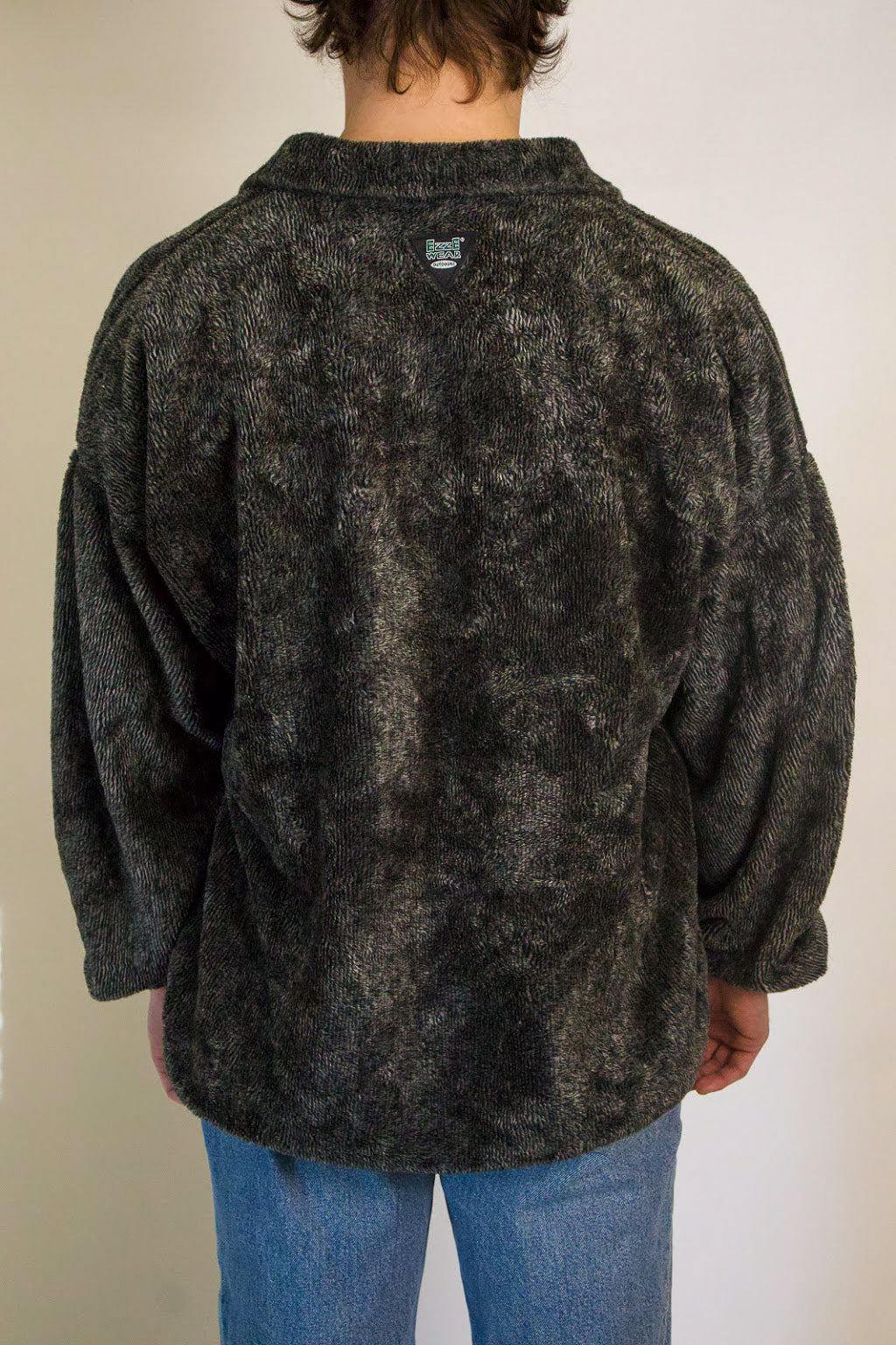 1A-119-CH Grey Zip Up Fleece