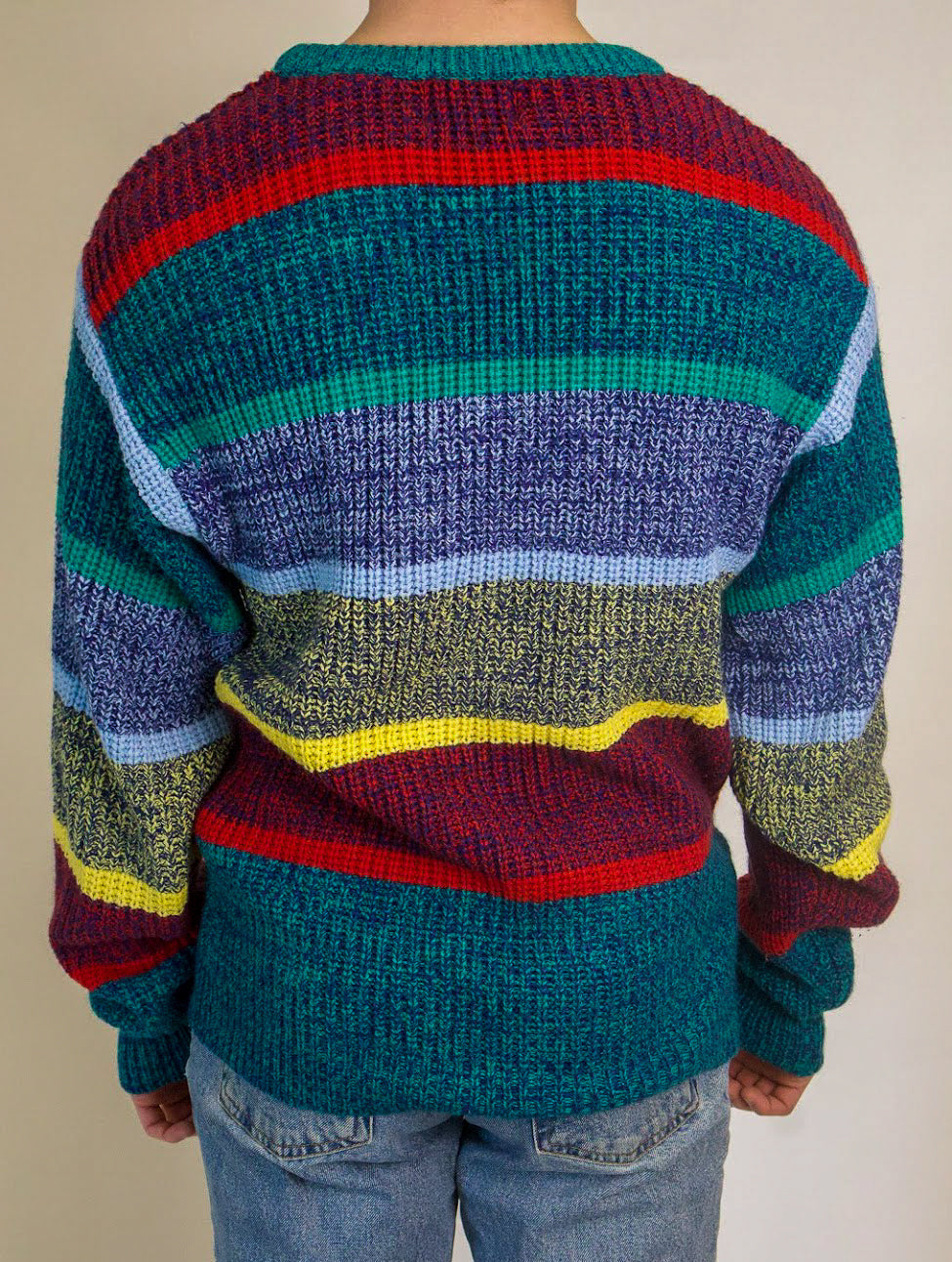 1A-185-CH Multicolour Striped Knit