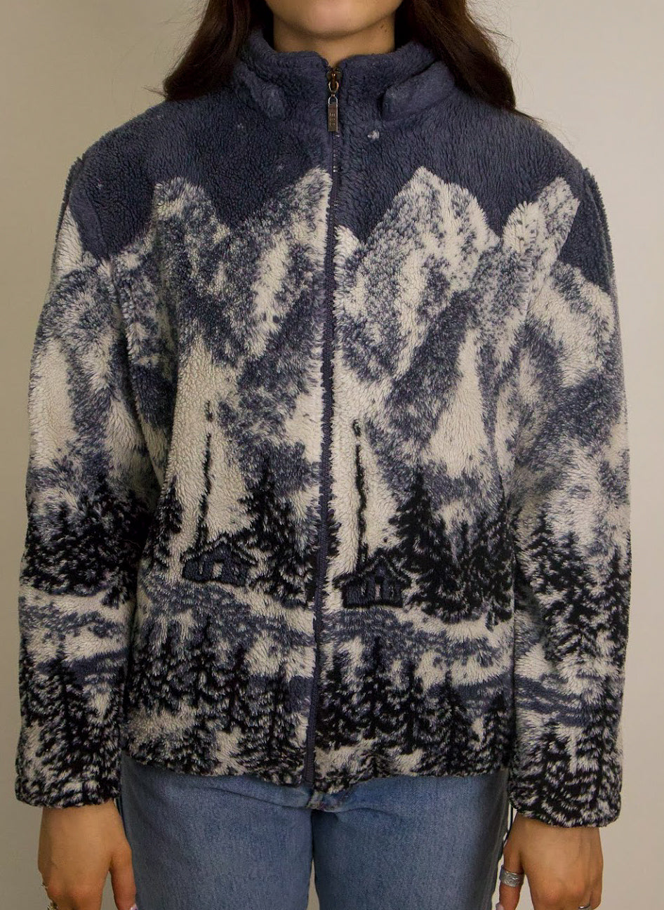1A-120-CH Winter Scene Fleece