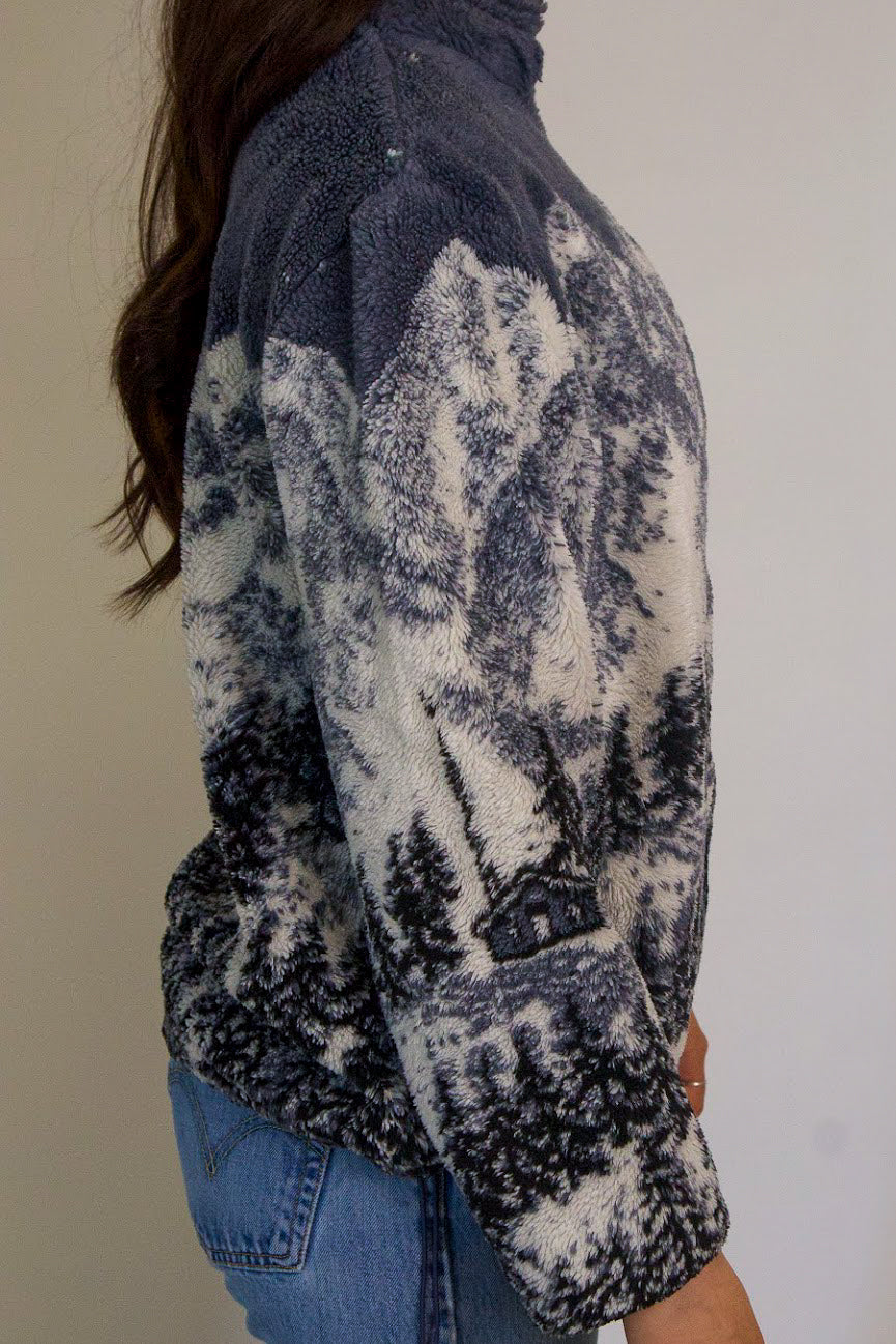 1A-120-CH Winter Scene Fleece