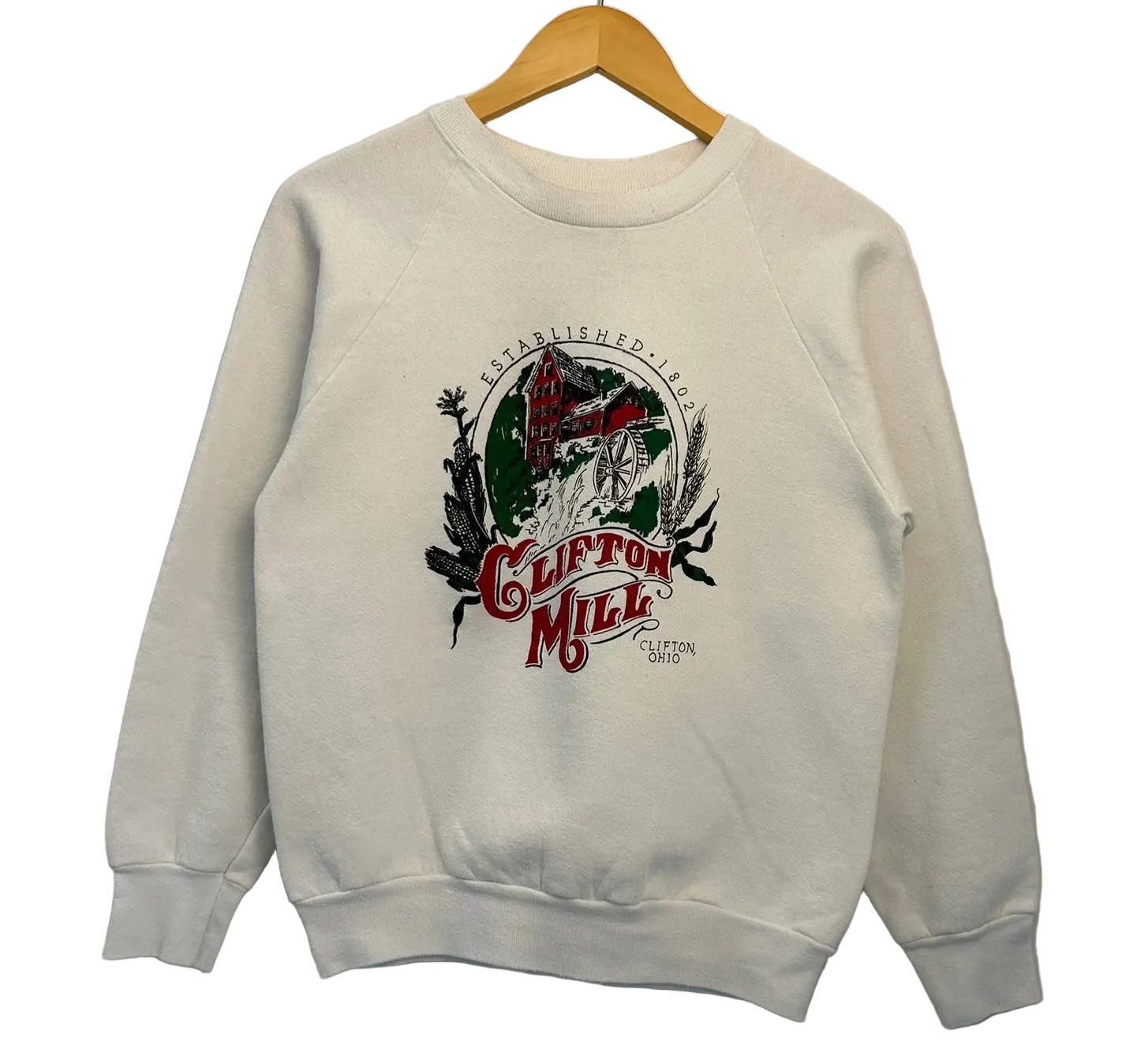 1A-56-CH Clifton Mill White Crewneck